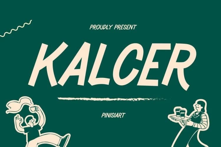 Kalcer Playful Font – Display creative asset