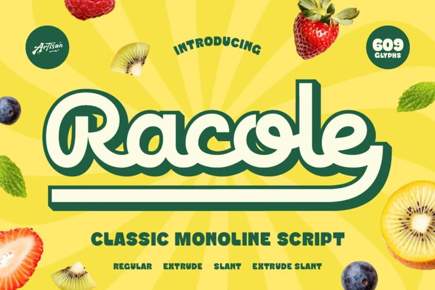 Racole Script Font – Script creative asset