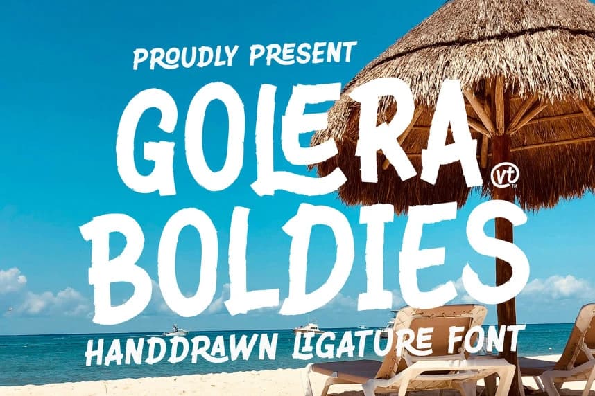 Golera Freebies Font – Display creative asset