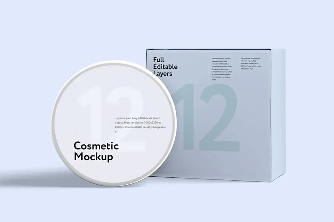 Cosmetic Mockup Sample Free PSD – Mockups creative asset