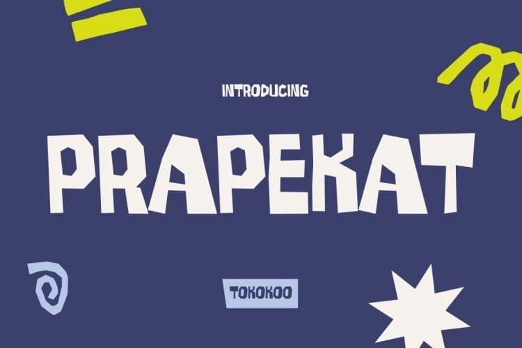 Prapekat Display Font – Display creative asset