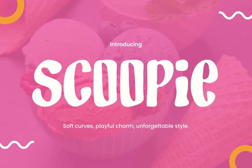 Scoopie Display Font – Display creative asset