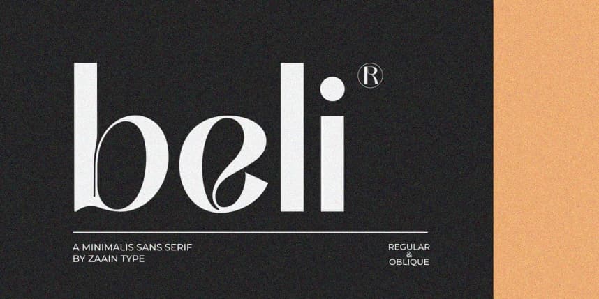Beli Font – Sans Serif creative asset