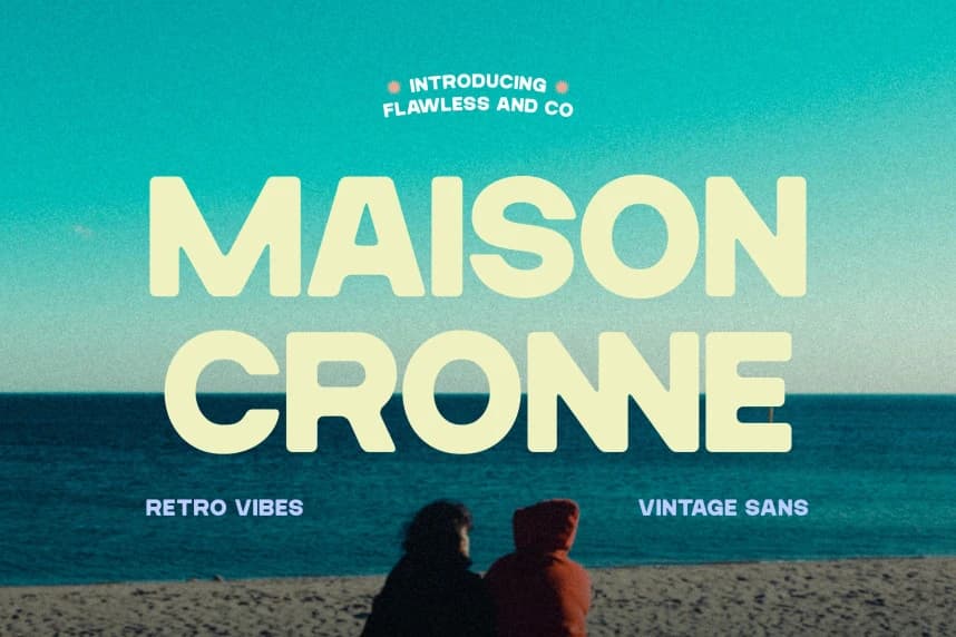 Maison Cronne Font – Display creative asset