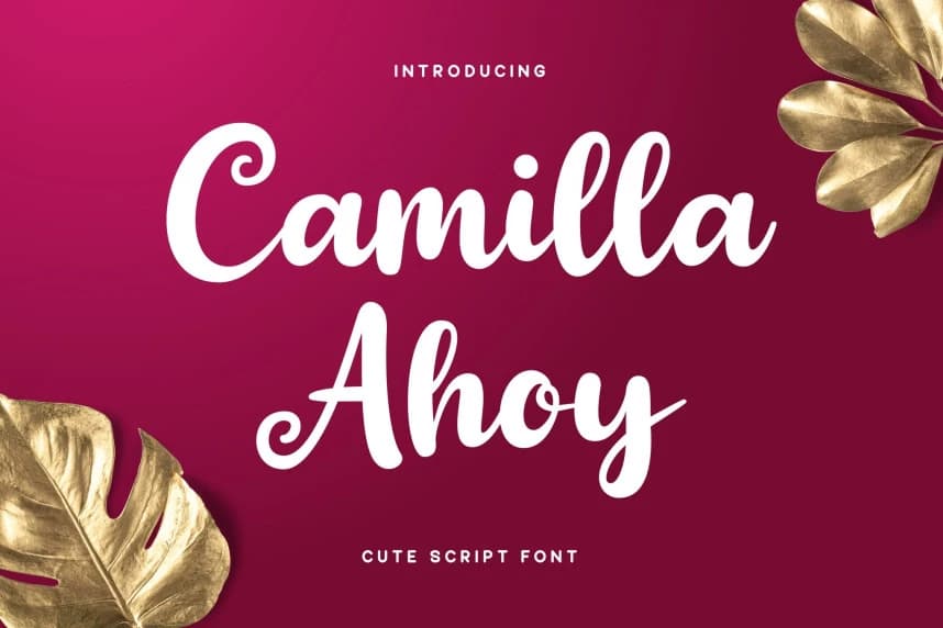 Camilla Ahoy Font – Handwritten creative asset