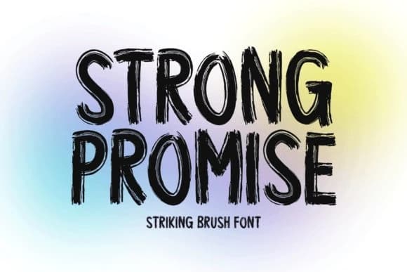 Strong Promise Font – Display creative asset