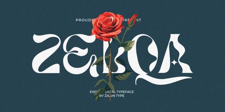 Zelqa Font – Display creative asset