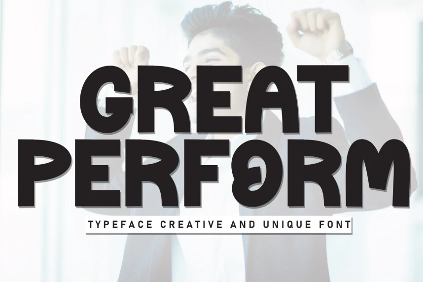 Great Perform Display Font – Display creative asset
