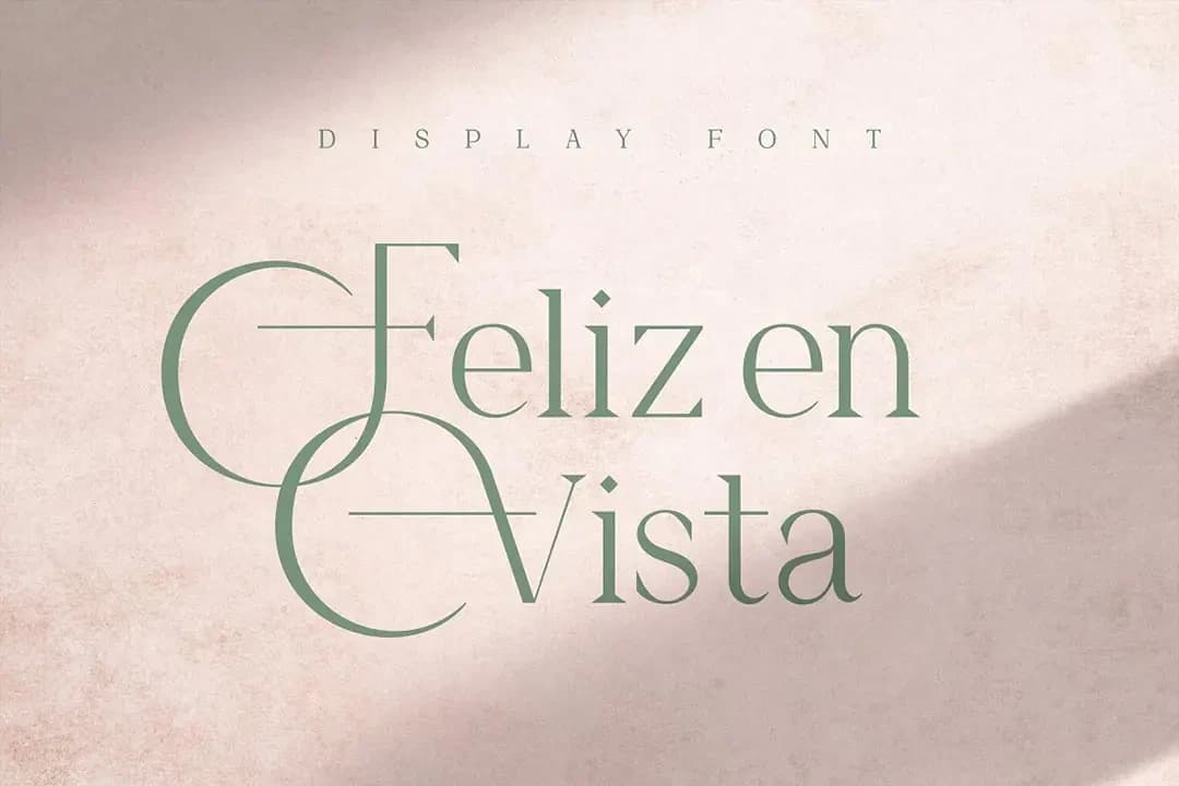 Feliz en Vista Display Font Sample – Fonts creative asset