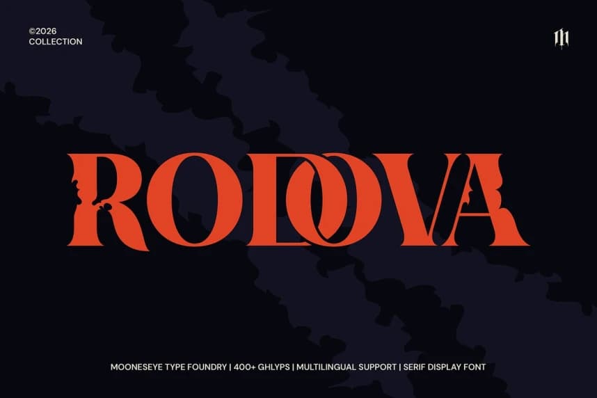 Rodova Font – Display creative asset