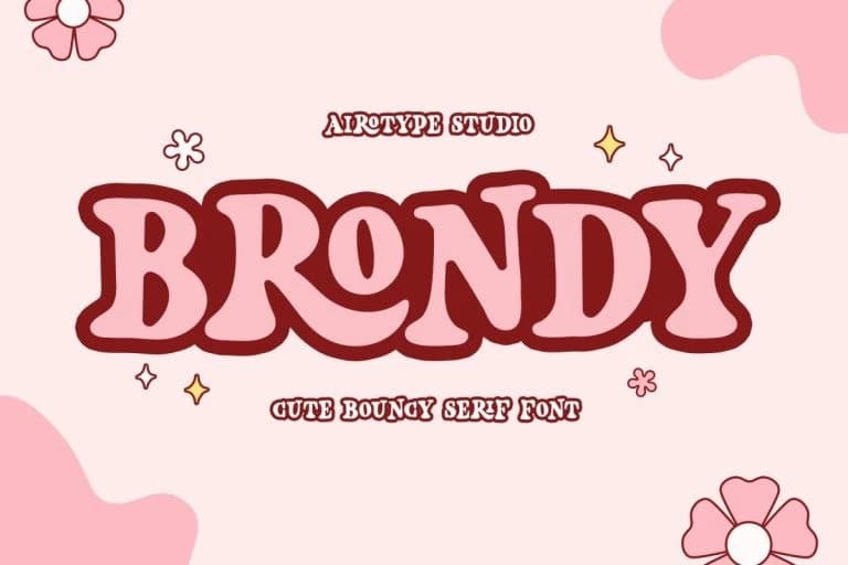 Brondy Display Font – Display creative asset