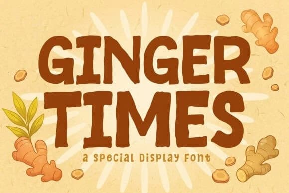 Ginger Times Font – Display creative asset