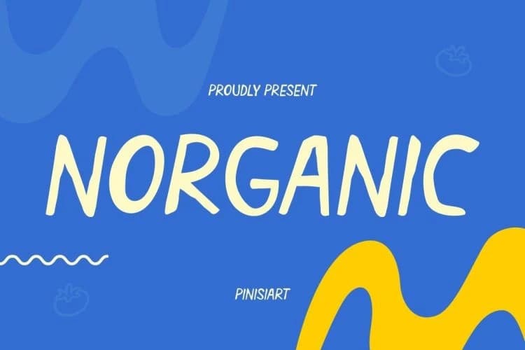 Norganic Kids Font – Display creative asset