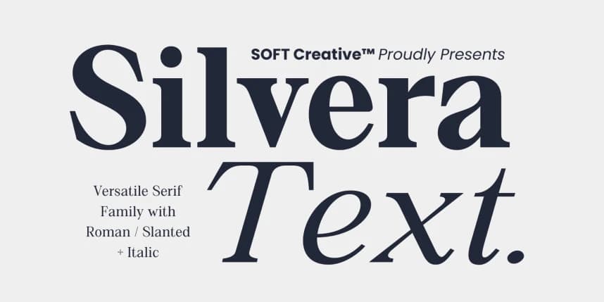 Silvera Text Font – Serif creative asset