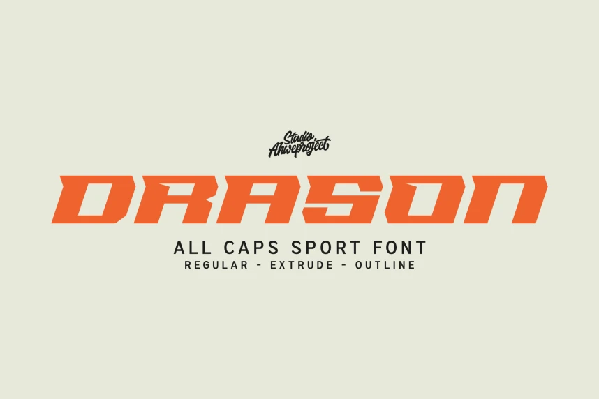 Drason Font – Display creative asset