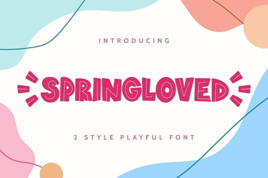 Springloved Playful Font – Display creative asset