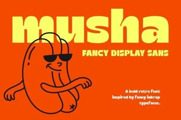 Musha Font – Display creative asset