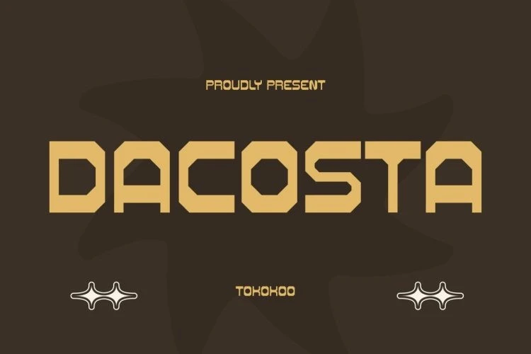 Dacosta Display Font – Display creative asset
