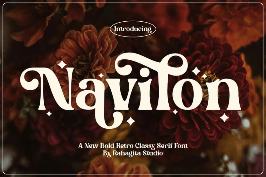 Navilon Font – Display creative asset