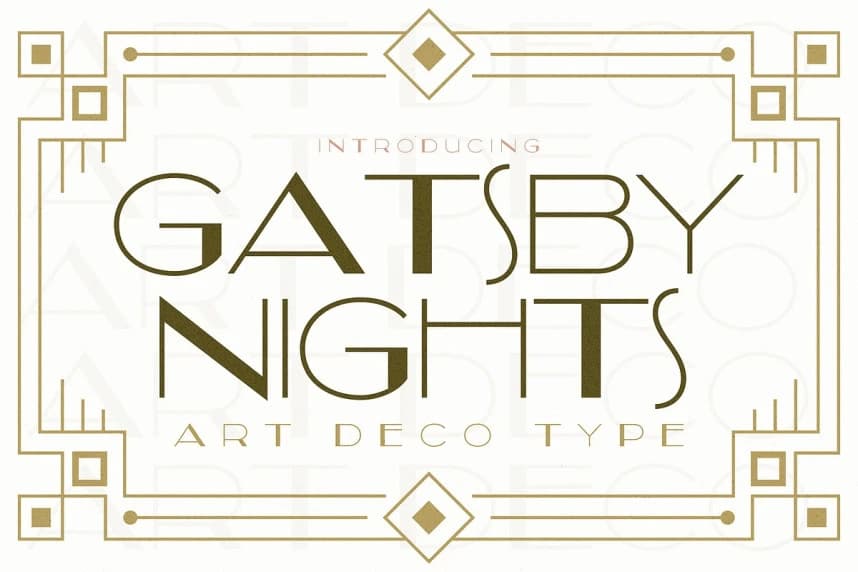 Gatsby Nights Font – Display creative asset