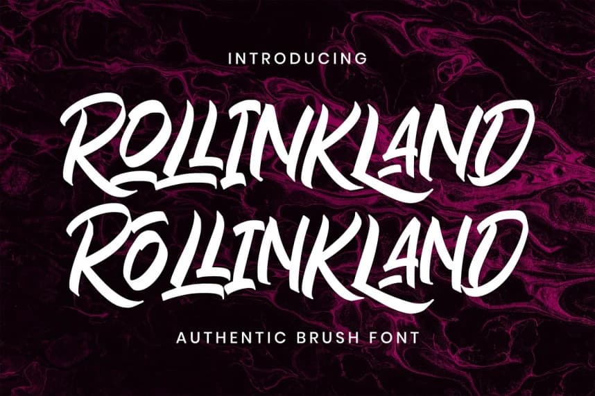 Rollinkland Font – Script creative asset