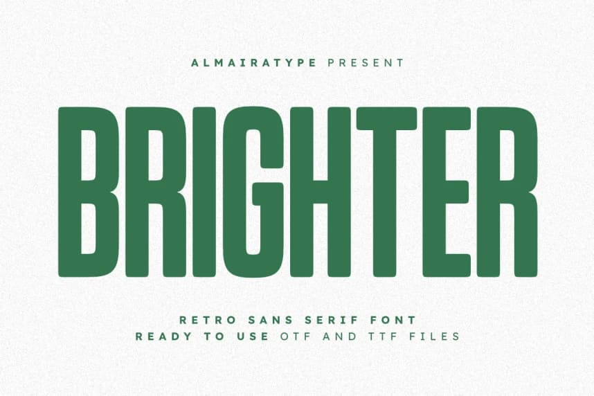 Brighter Sans Serif Font – Sans Serif creative asset