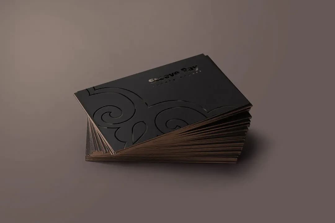 Luxury Black Business Card Mockup Free PSD – Mockups creative asset