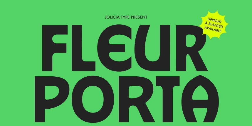 Fleur Porta Font – Display creative asset