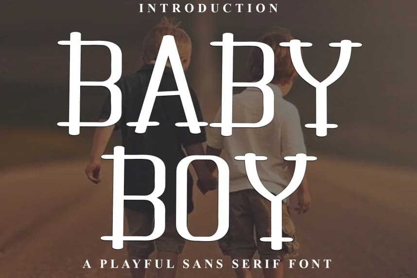 Baby Boy – Creative Style Font – Display creative asset
