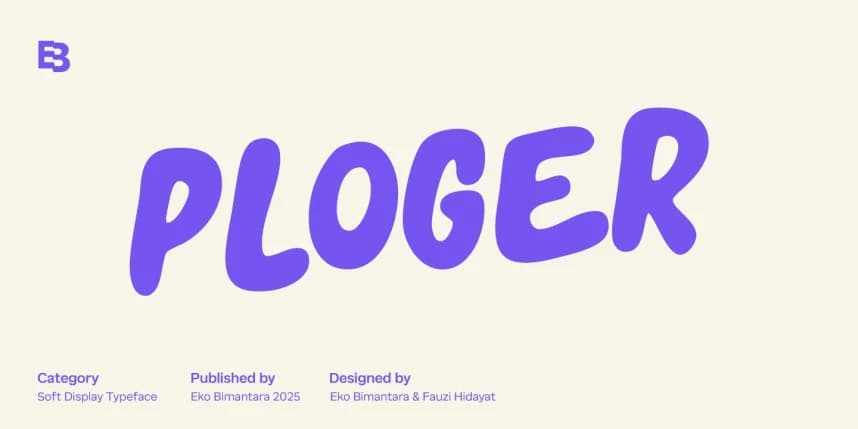 Ploger Display Font – Display creative asset