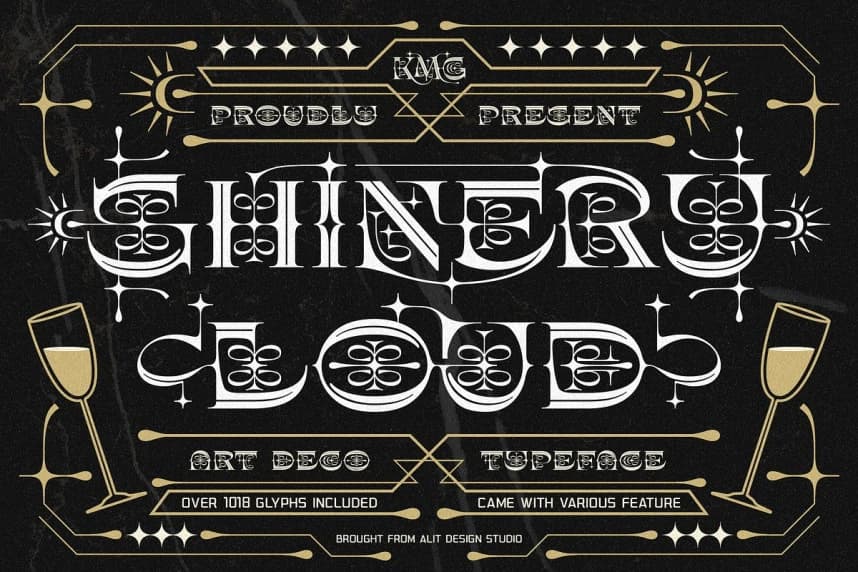 Shinery Loud Font – Display creative asset