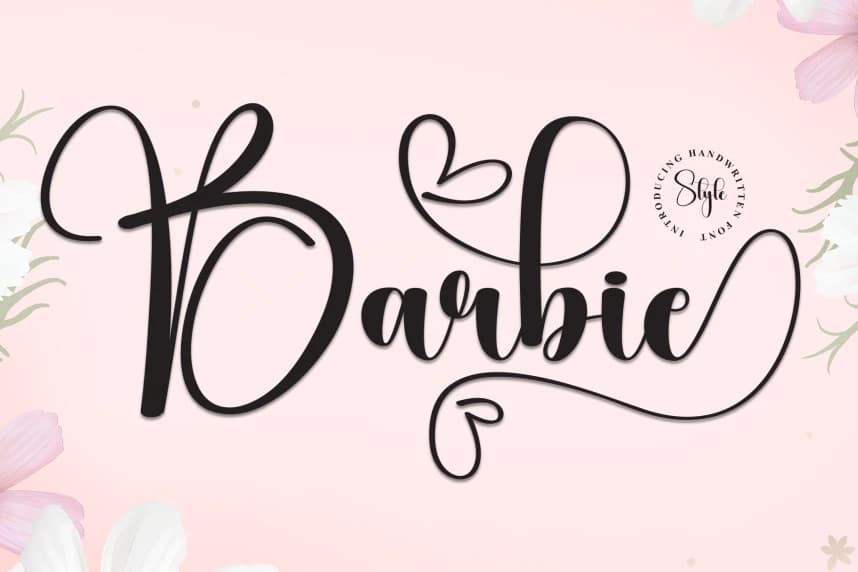 Barbie – Authentic Handwritten Style Font – Handwritten creative asset