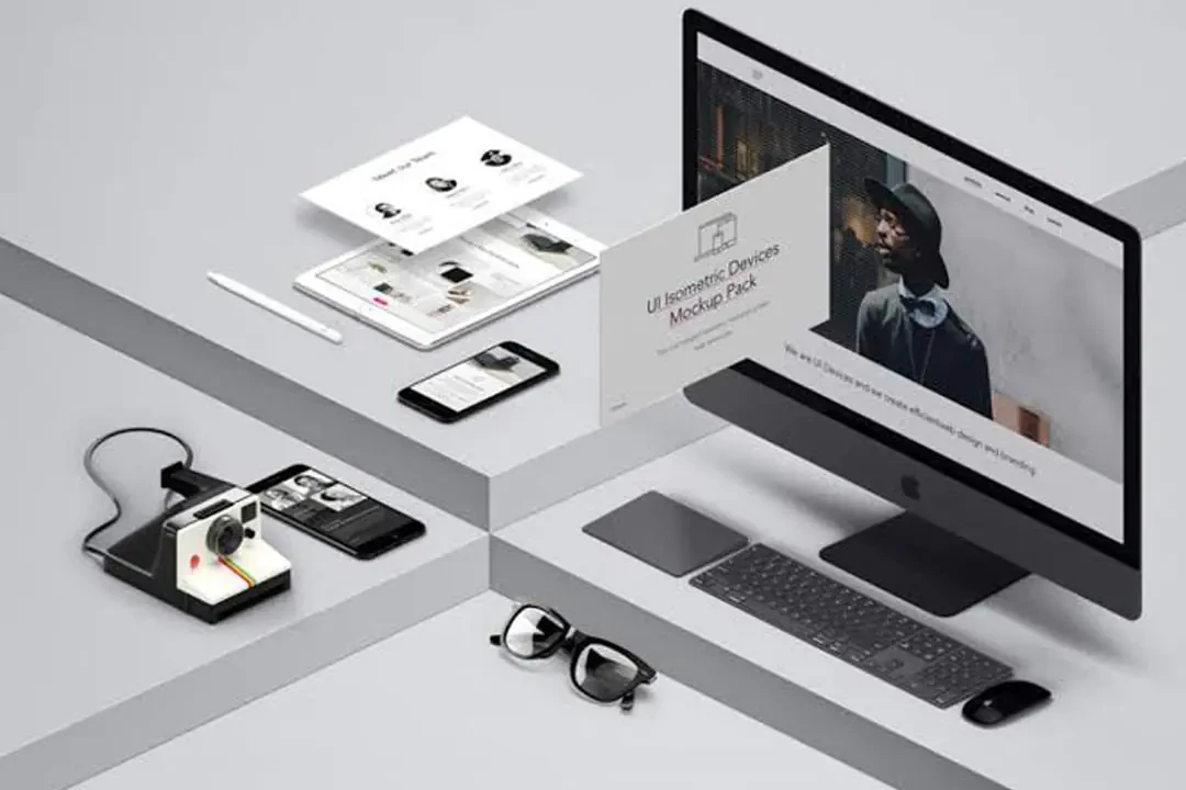 Isometric Devices Mockup Pack – Mockups creative asset