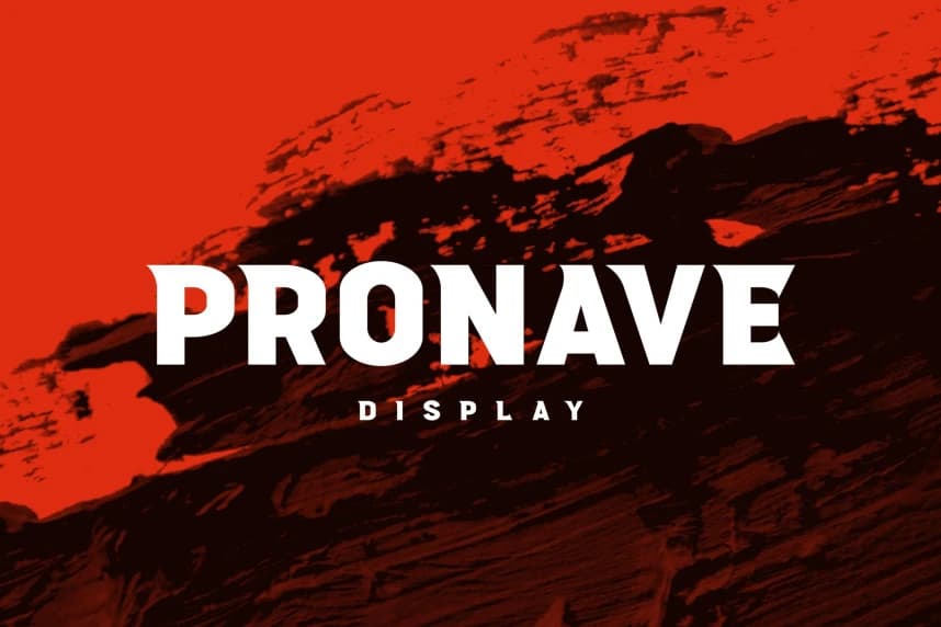 Pronave Display Font – Display creative asset