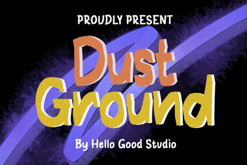 Dust Ground Font – Display creative asset