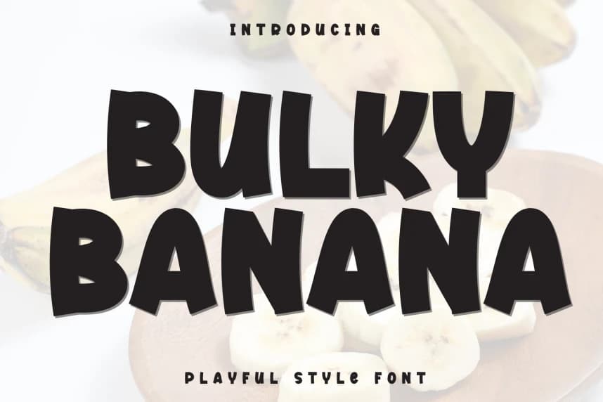 Bulky Banana Script Font – Display creative asset