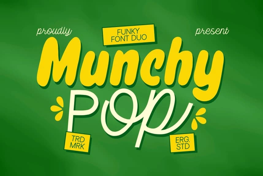 Pop Funky Font – Display creative asset