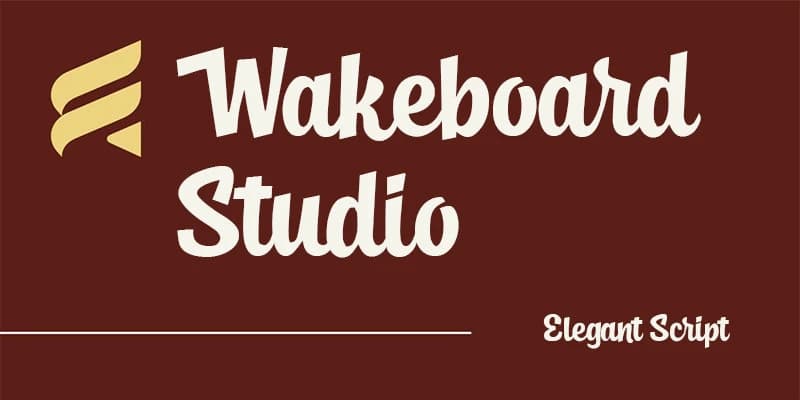 Wakeboard Studio Font – Script creative asset