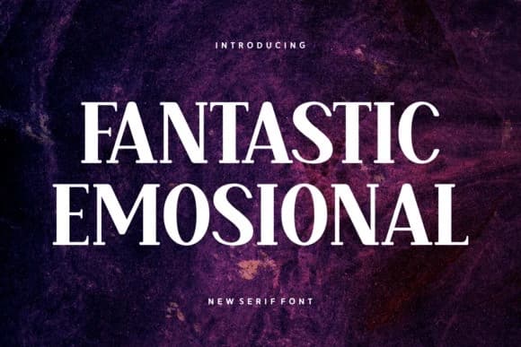 Fantastic Emosional Font – Display creative asset