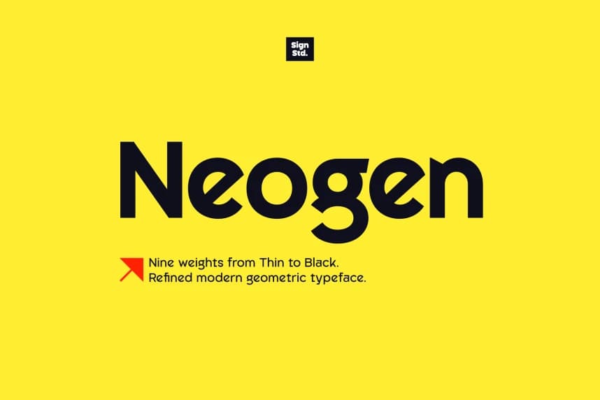 Neogen Font – Sans Serif creative asset