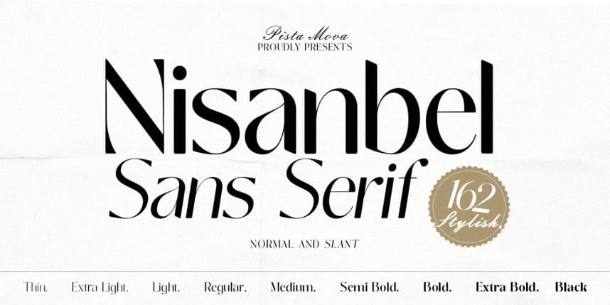 Nisanbel Font – Display creative asset