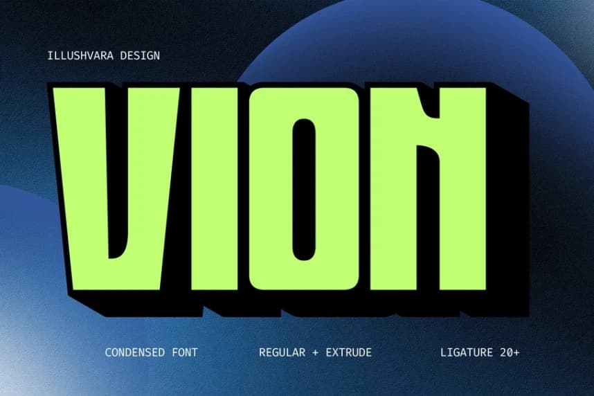 Vion Font – Display creative asset