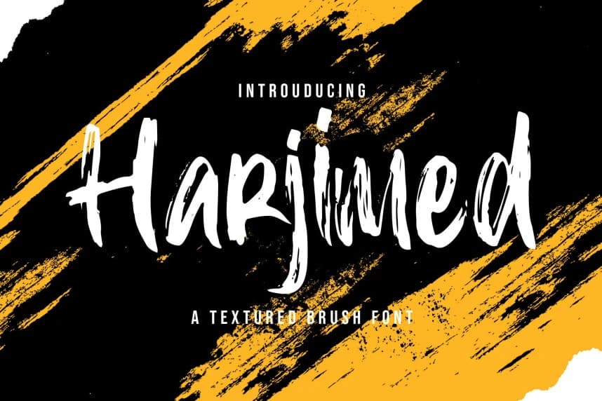 Harjimed Brush Font – Script creative asset