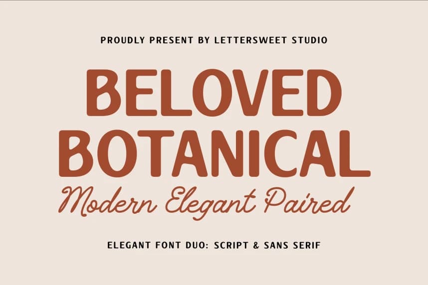 Beloved Botanical Font – Display creative asset