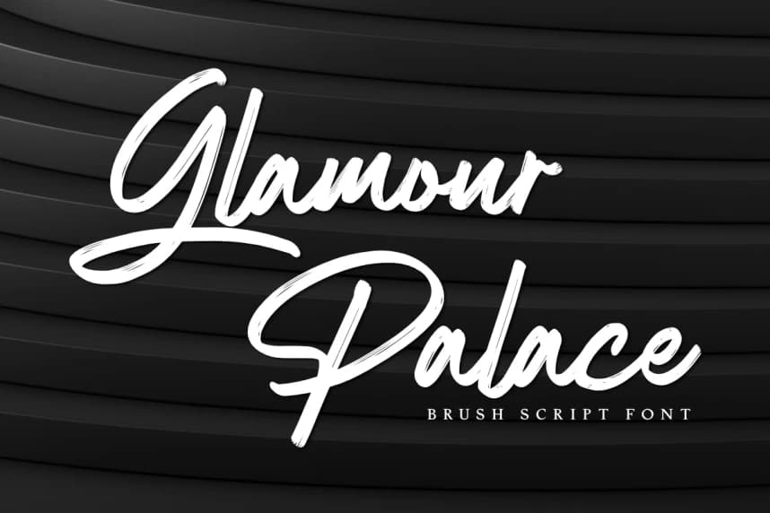 Glamour Palace – Brush Script Font – Script creative asset