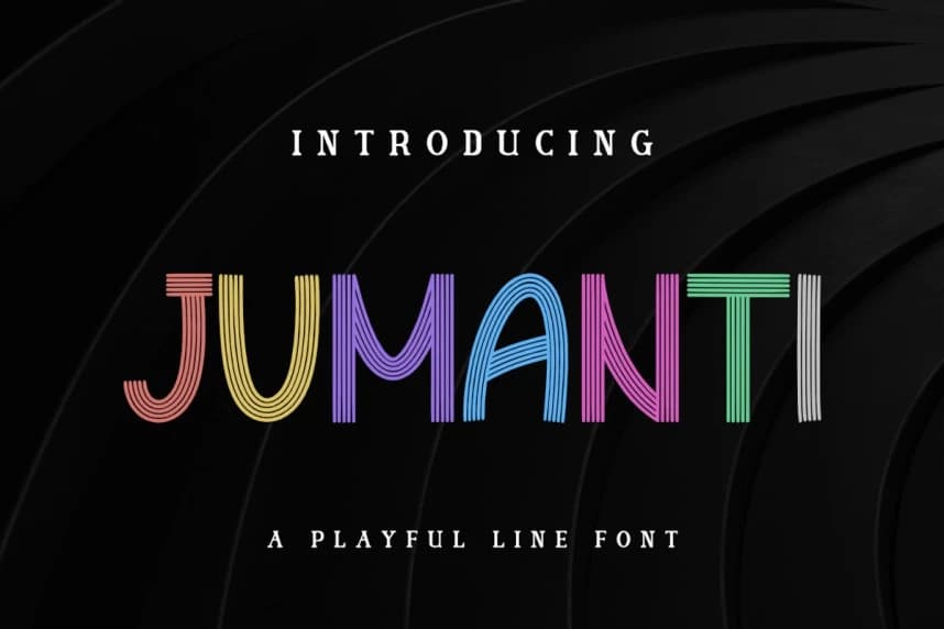 Jumanti Playful Font – Display creative asset