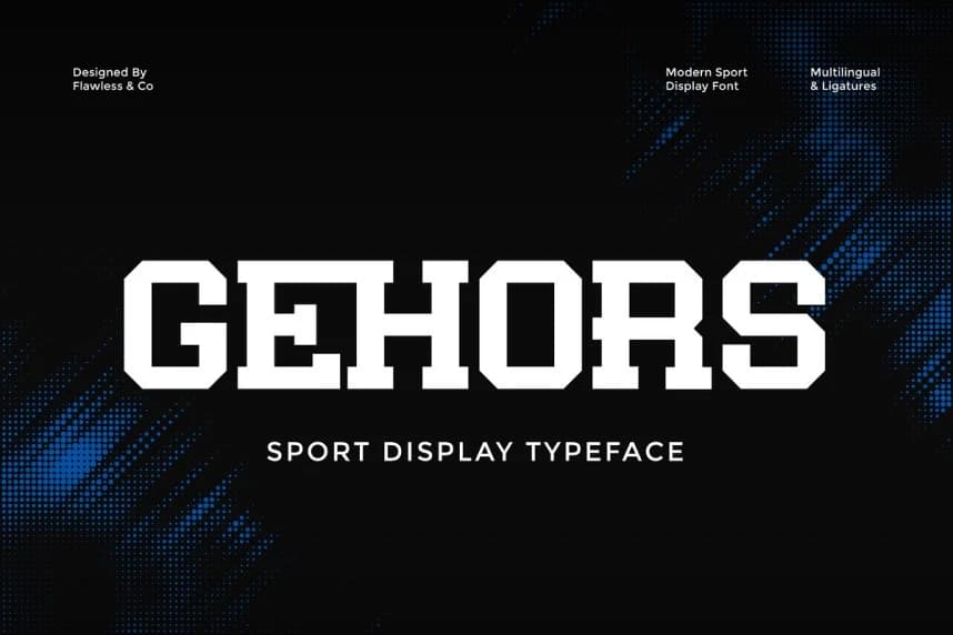 Gehors Font – Display creative asset