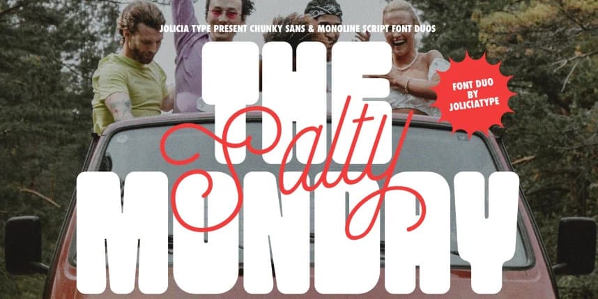 The Salty Monday Font – Display creative asset