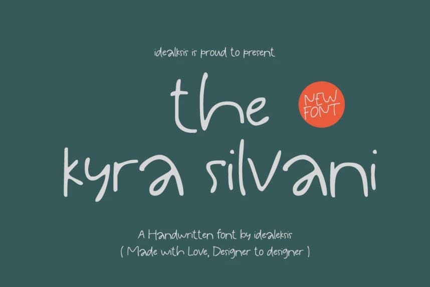 The Kyra Silvani Font – Display creative asset