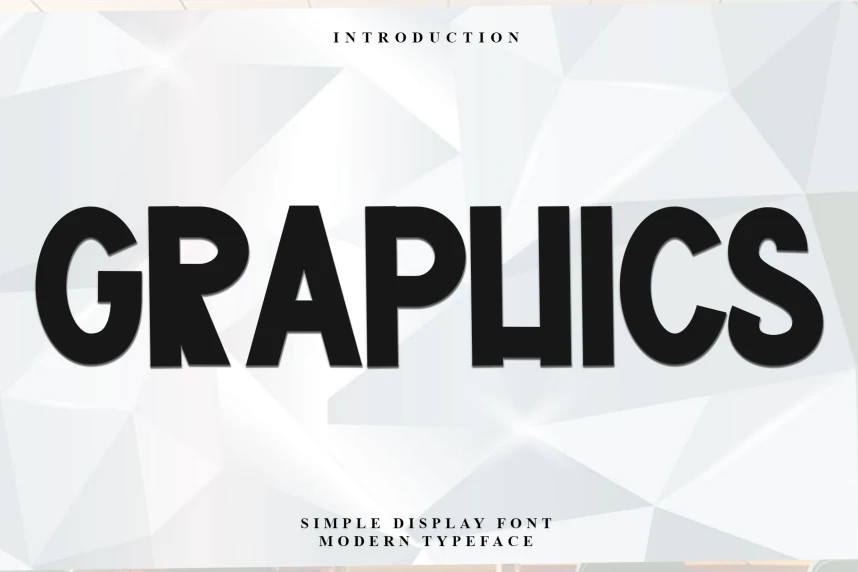 Graphics Display Font – Display creative asset